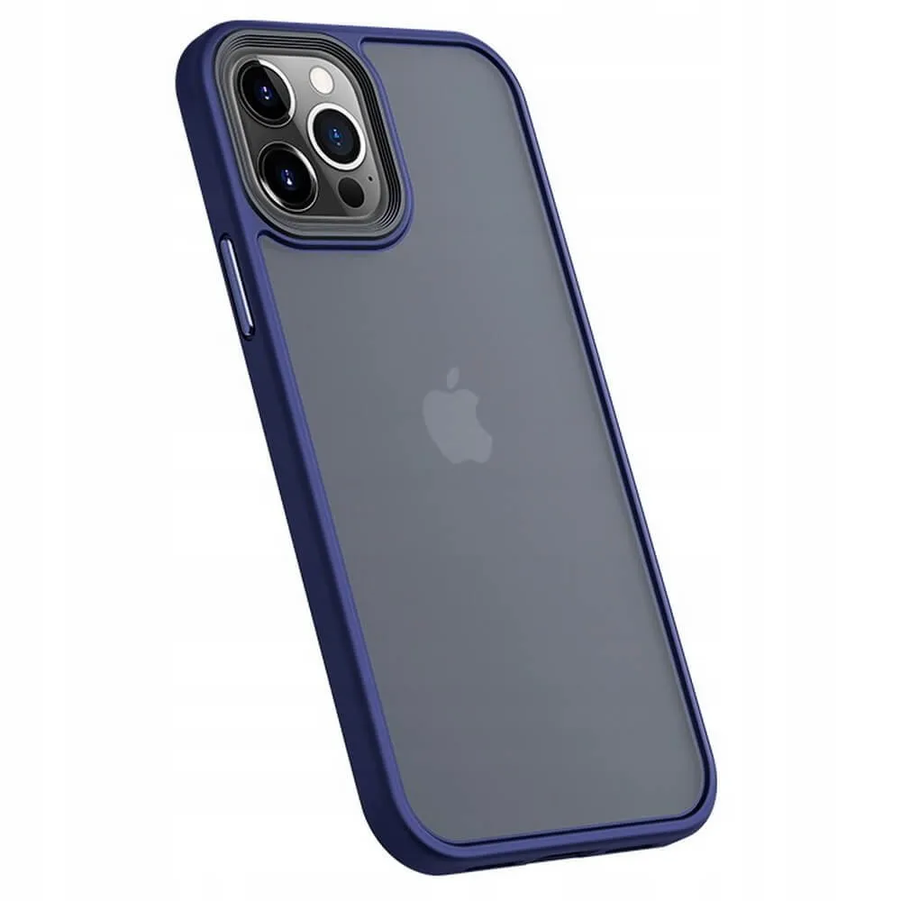 COVER HYBRID BENKS DROP RESISTANCE 1.5MM IPHONE 12 PRO MAX BLUE - 1