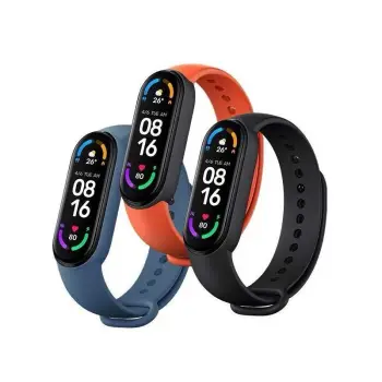 RRIP PER ORE XIAOMI BAND 6 3PCS BLACK ORANGE BLUE
