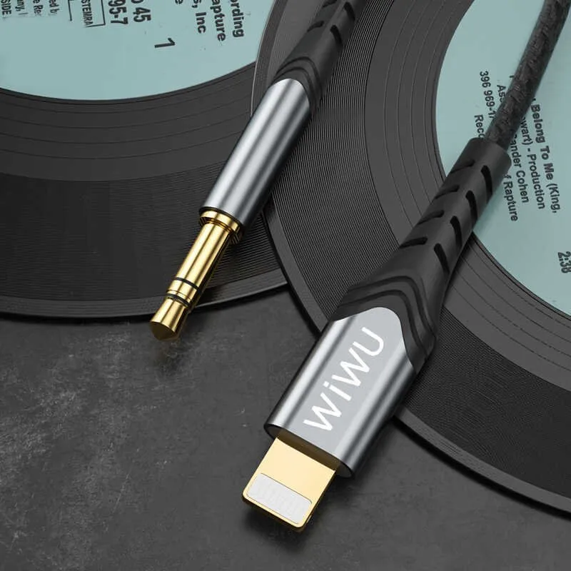 KABLLO KONVERTUES LIGHTNING AUX WIWU YP02 1.5m BLACK - 3