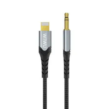 KABLLO KONVERTUES LIGHTNING AUX WIWU YP02 1.5m BLACK