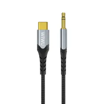 KABLLO KONVERTUES TYPE-C AUX WIWU YP03 1.5m BLACK