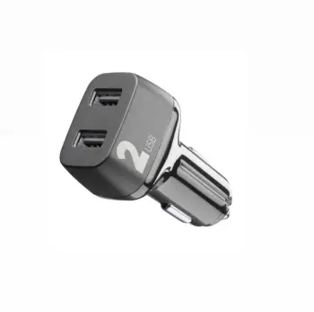 MBUSHES TELEFONI NE VETURE 12W CELLULARLINE CBRUSB224WK 2 PORT BLACK