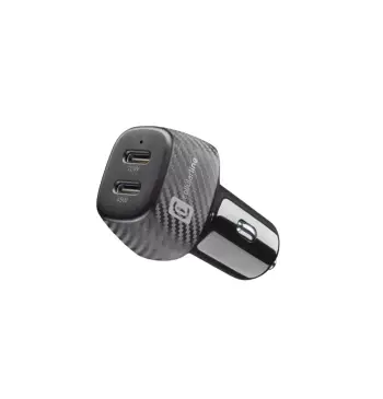 MBUSHES TELEFONI NE VETURE 45W + 20W CELLULARLINE CBRUSB2PD65WK TYPE-C BLACK