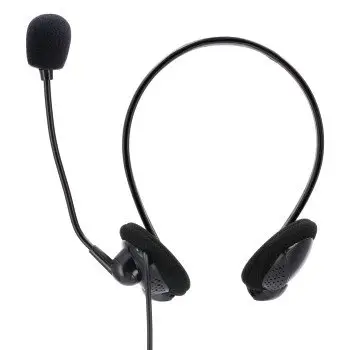 KUFJE ME MIKROFON HAMA NHS-P100 BLACK