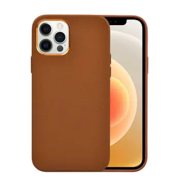 COVER WIWU CALFSKIN IPHONE 12 PRO MAX 6.7 BROWN