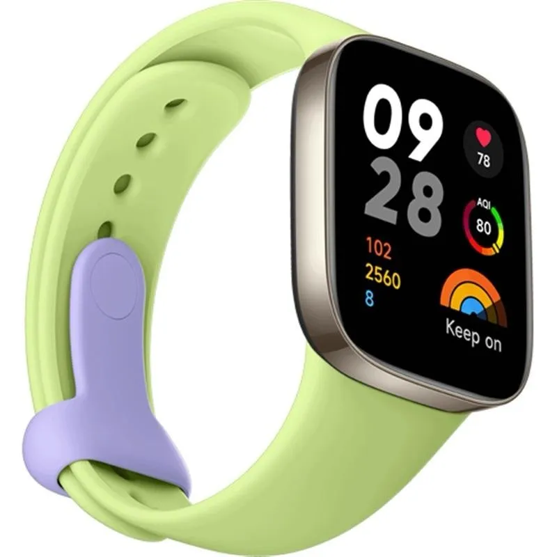 RRP SILIKONI PER XIAOMI WATCH 3 LIME GREEN - 2