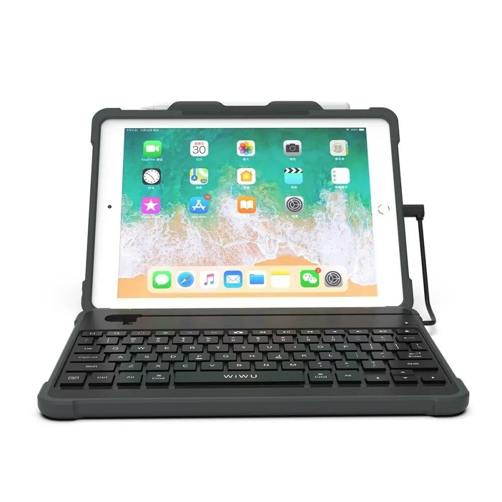 TASTIERE WIRELESS WIWU ARMOR IPAD 9.7 MKB301 BLACK - 1