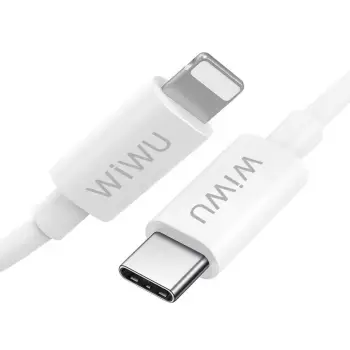 KABLLO LIGHTNING USB-C WIWU G90 20W 1.2m WHITE