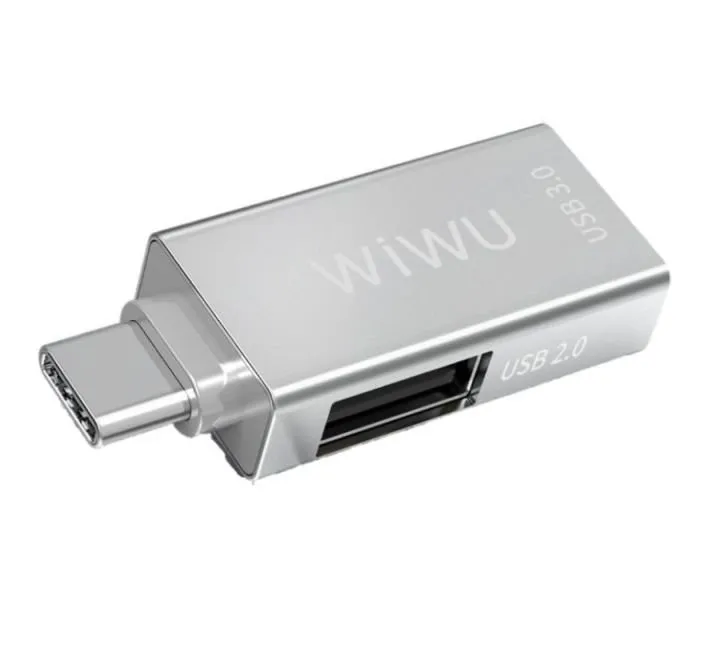SHUMEZUES USB TYPE-C WIWU T02 SILVER - 1