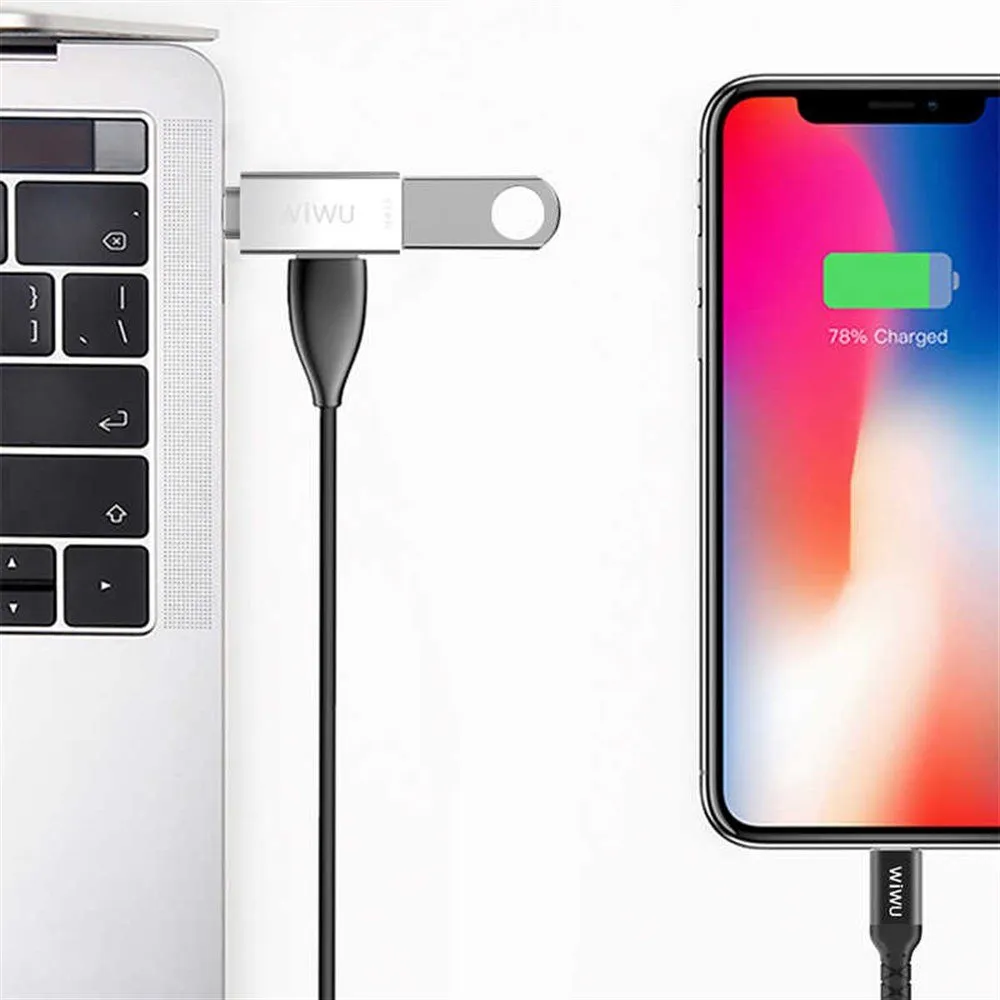 SHUMEZUES USB TYPE-C WIWU T02 SILVER - 2