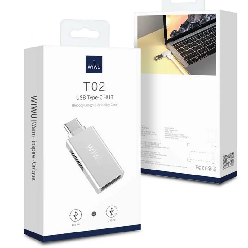 SHUMEZUES USB TYPE-C WIWU T02 SILVER - 6