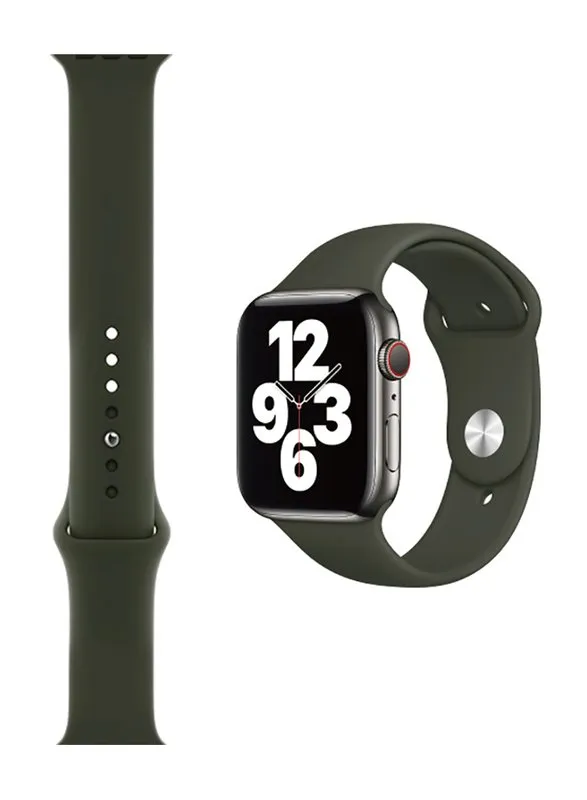 RRIP PER APPLE WATCH WIWU SILICONE 1-6/SE 38-40mm OLIVE - 1