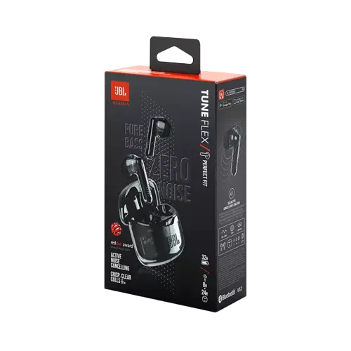 KUFJE JBL TUNE FLEX TWS GHOST BLACK - 2