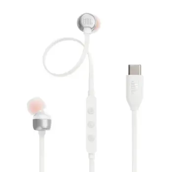 Kufje me kabllo USB-C JBL Tune 310C, me mikrofon, të bardha