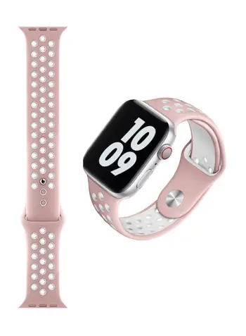 RRIP PER APPLE WATCH WIWU SILICONE 1-6/SE 38-40mm DUAL PINK WHITE