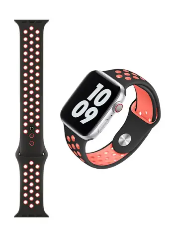 RRIP PER APPLE WATCH WIWU SILICONE 1-6/SE 38-40mm DUAL BLACK RED