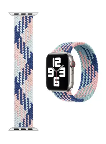 RRIP PER APPLE WATCH WIWU SOLO LOOP (M:130mm) 1-6/SE 38-40mm DARK BLUE PINK BLUE