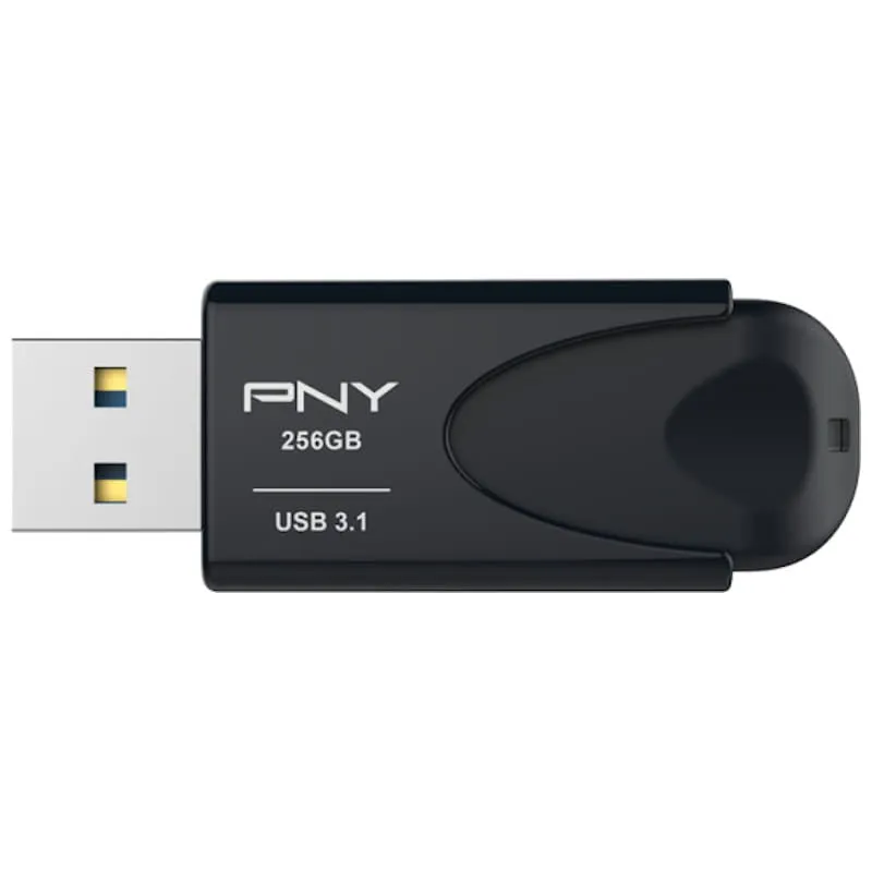 USB 256GB PNY AttachE 4 USB 3.1 Gen 1 Black - 1