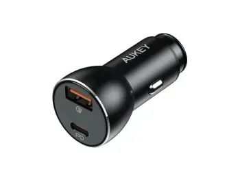 Mbushes Tel Veture AUKEY CC-Y48 Aluminum UltraFast Car Charger