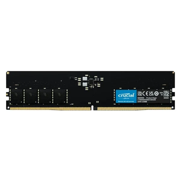 RAM DESKTOP DDR5 4800 16GB Micron Crucial CL40 UDIMM - 1