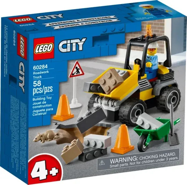 LEGO Roadwork Truck 60284 Lodër | Building Toy - 6