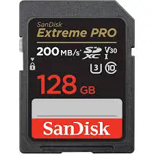 SD CARD 128GB SanDisk Extreme Pro SDXC 200MB/s