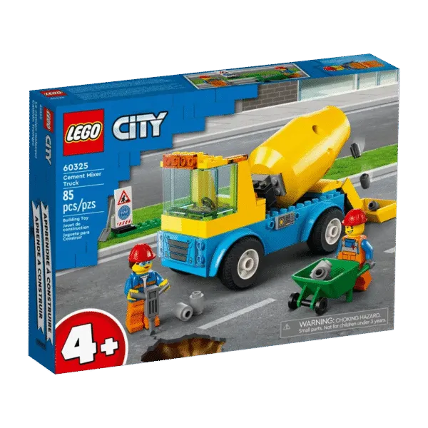 LEGO Cement Mixer Truck 60325 Lodër | Building Toy - 1