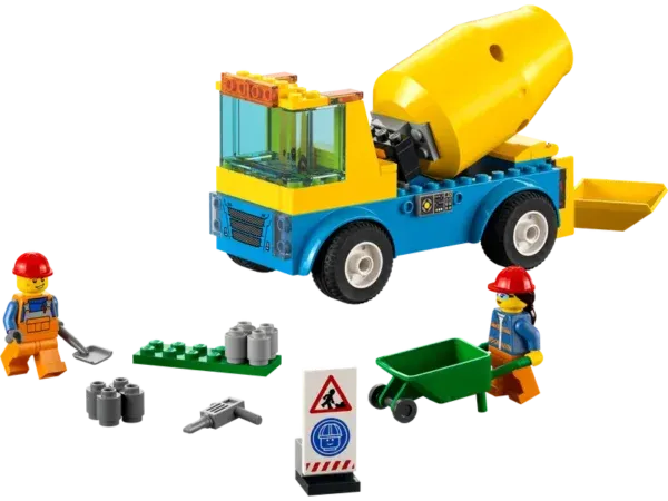 LEGO Cement Mixer Truck 60325 Lodër | Building Toy - 6