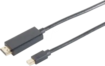 KABULL Mini DisplayPort 1.2 > HDMI (ST-ST) 2m Adapterkabel