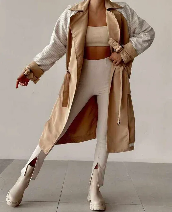 Xhaketë gri/nude – Grey/nude jacket - 2