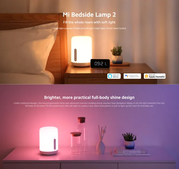 Xiaomi Bedside Lamp 2 MJCTDO2YL | Llambë për Dhomë Gjumi - 2