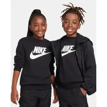 Duks Nike K Nsw Club Flc Crew Ls Hbr