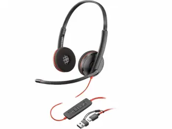 NDEGJUESE Poly Blackwire 3220 Stereo USB-C with USB-C to USB-A Adapter