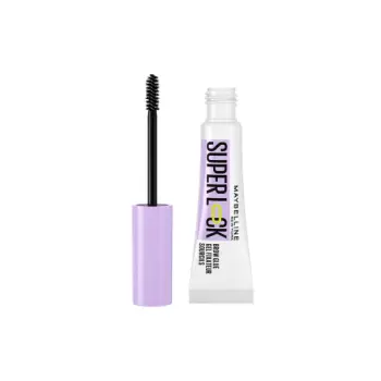 Gell i vetullave-MAYBELLINE SUPER LOCK BROW GLUE CLEAR EYEBROW GEL