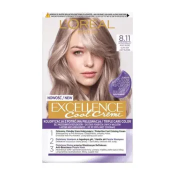 Bojë flokësh – L’Oréal Paris Excellence 8.11 – Cool Ultra Ash Light Blonde