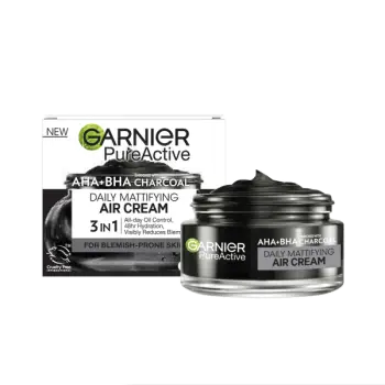 Krem nate – Gar.Skin Pure Active Charcoal Air Mattifying Gel Cream Against Imperfections 50ml