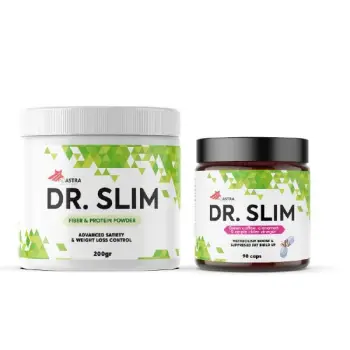 DR. SLIM – Set për Humbje Peshe – Pluhur 210gr & Kapsula 90 caps