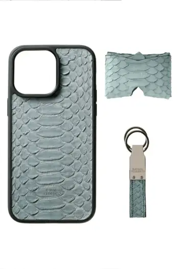 RAFAEL FEDERICO IPHONE 14 PRO GREY CASE CARD KEYCHAIN SET