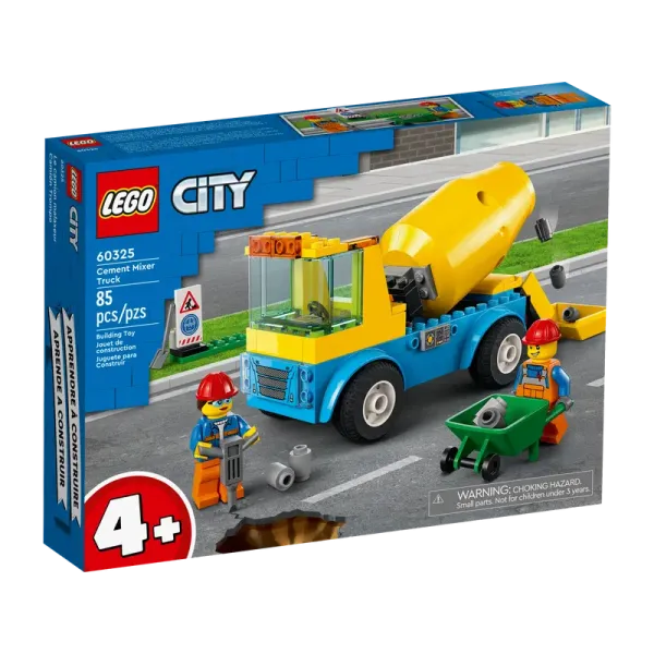 Lodër-Cement Mixer Truck 60325 Lego - 1