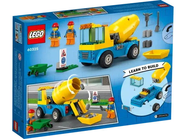 Lodër-Cement Mixer Truck 60325 Lego - 2