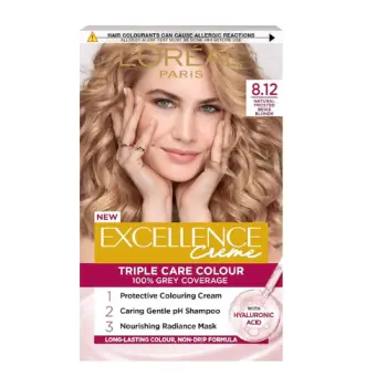 Ngjyrë flokësh – L’Oréal Paris Excellence 8.12 – Ash Blonde i Ftohtë me Reflekse Perle