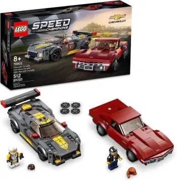 Lodër-Chevrolet Corvette Lodër C8.R Race Car and 1969 Lego