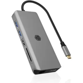 Docking Station ICY BOX IB-DK4061-CPD USB-C 12-në-1 PD 100W – Zezë
