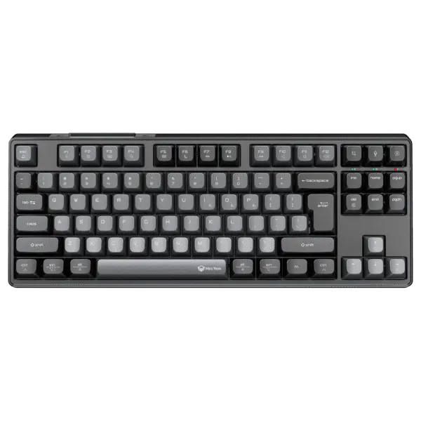 Tastierë Gaming Meetion MK14 Mechanical / Type-C / +2.4G+Bluetooth RGB Backlit / 4000mAh / US / e zezë - 4