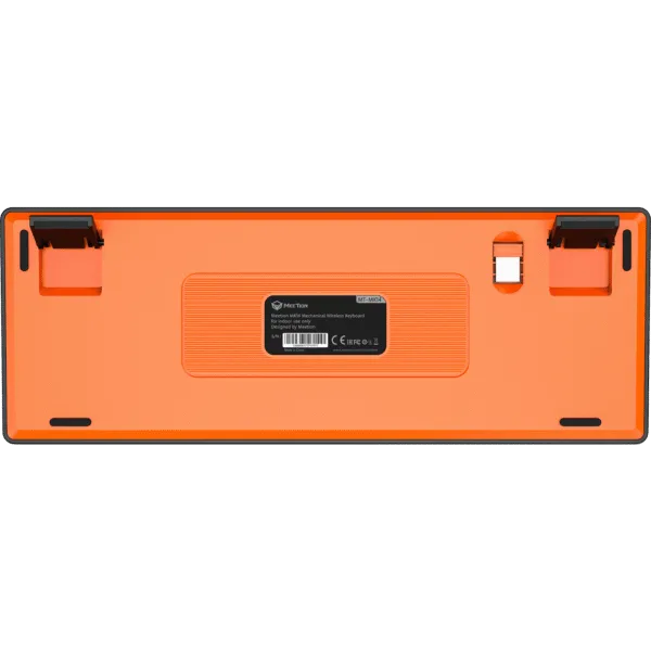 Tastierë Gaming Meetion MK14 Mechanical / Type-C / +2.4G+Bluetooth RGB Backlit / 4000mAh / US / e zezë - 5