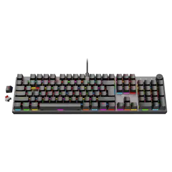 Tastierë Gaming Meetion MK009 Pro Mechanical / Red Switch / RGB / Anti-Ghosting / US / e zezë