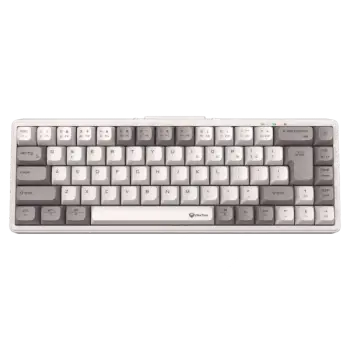 Tastierë Gaming Meetion MK12-01 65% Tri-Mode Mechanical / 2.4G Bluetooth / US / e Bardhë dhe Gri