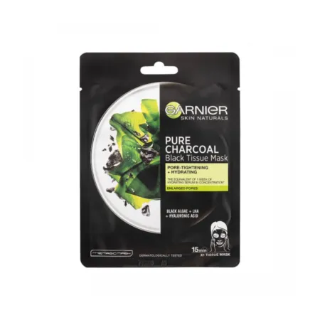 GARNIER CHARCOAL&BLACK TEA TISSUE FACE MASK - 1
