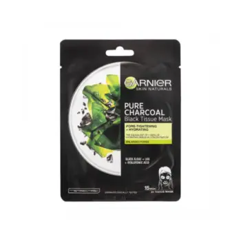 GARNIER CHARCOAL&BLACK TEA TISSUE FACE MASK