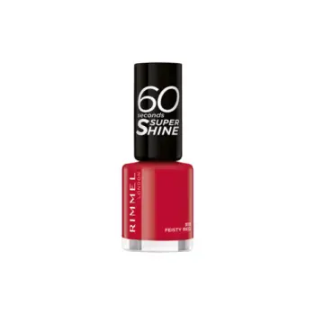 Llak thonjsh- RIMMEL 60 SECONDS SUPER SHINE 313 FEISTY RED